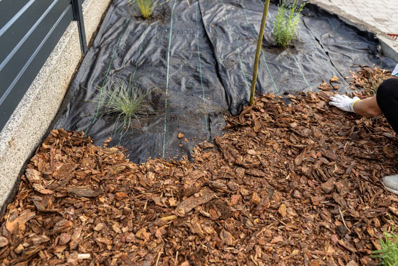 Cypress Mulch Spreading