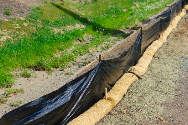 Straw Wattle Installation in Federal Way